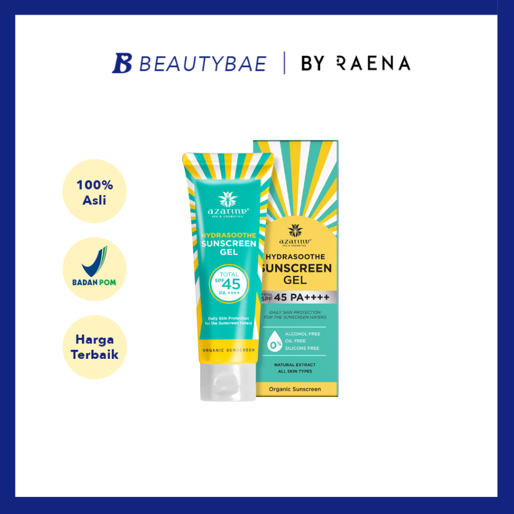 	 Azarine Hydrasoothe Sunscreen Gel SPF 45 PA++++ | 50 ml	