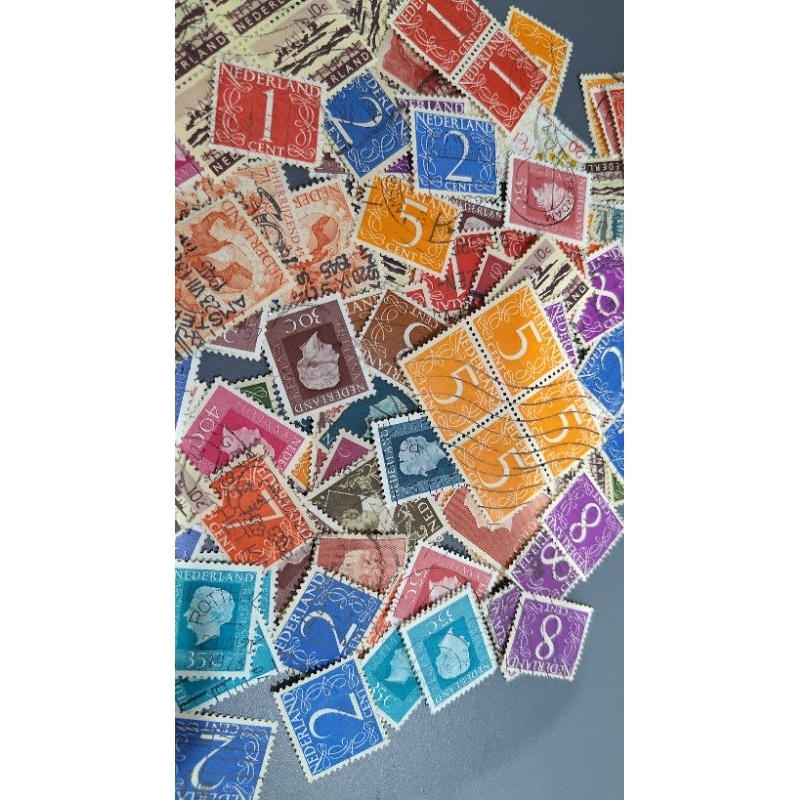 

Perangko prangko belanda random besar kecil