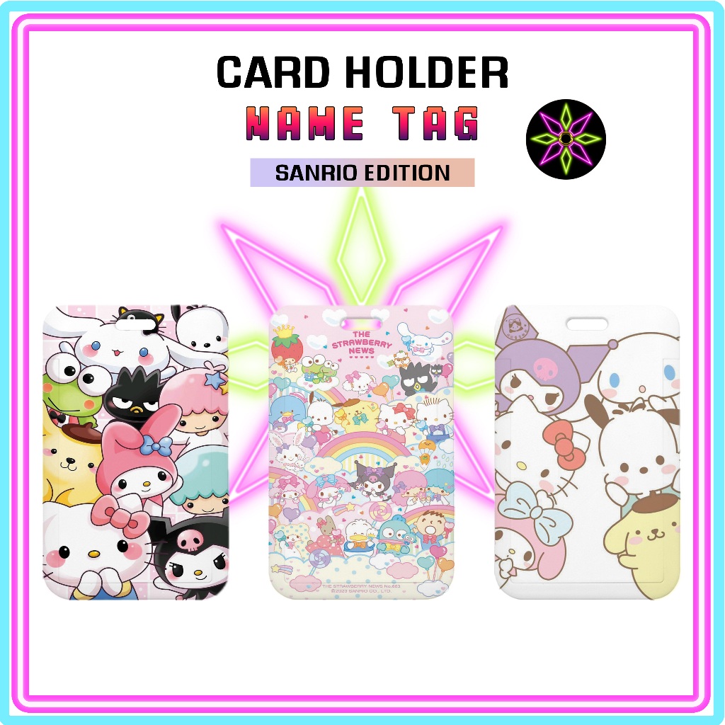 

Hikari Print ID Card Holder Sanrio Edition Nametag Tanpa Tali Card Holder Tempat Kartu Edisi Sanrio