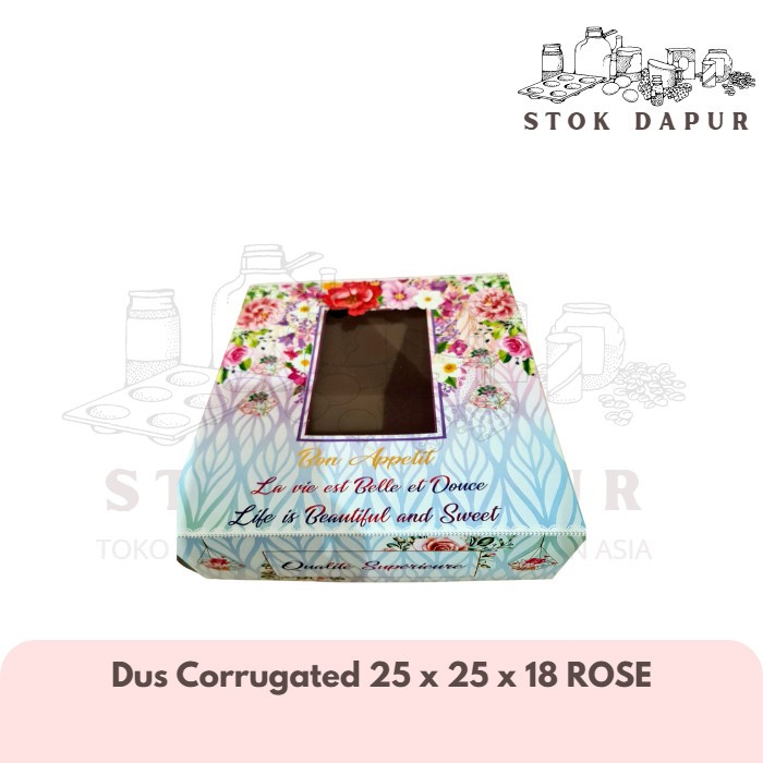 

Dus Kue / Dus Corrugated 25 x 25 x 18 ROSE