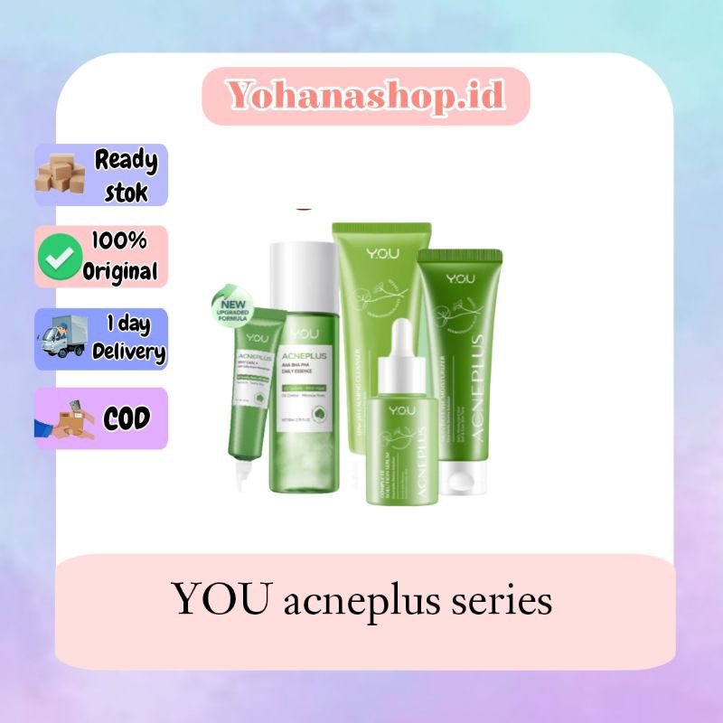 YOU Acne  | Skincare jerawat | Exfoliating Toner, Acne Spot, Moisturizer, Hy Amino Anti Acne