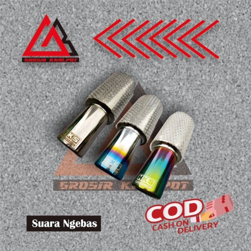 Knalpot HKS Gronel Knalpot Racing Ngebas, Knalpot mobil Ngebas Adem Untuk semua Mobil