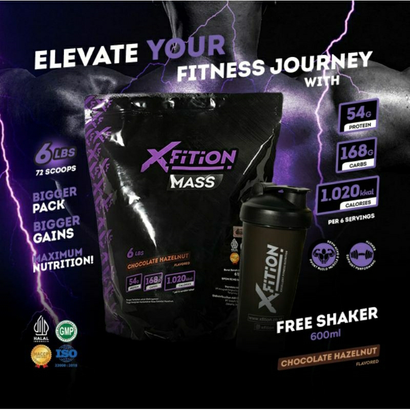 XFition Mass Gainer 6 lbs susu fitness BPOM Halal Weight Gain Bulking