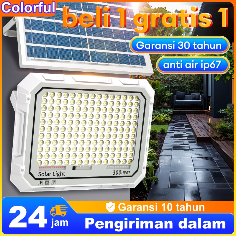 【Garansi 30 tahun】 lampu tenaga surya lampu tenaga matahari Ready Stock 1500W ampu tenaga surya lamp