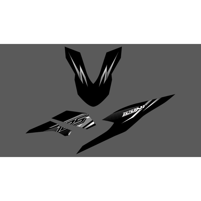 STRIPING TRANSPARAN BEAT DELUXE 110i MONOCRHOME