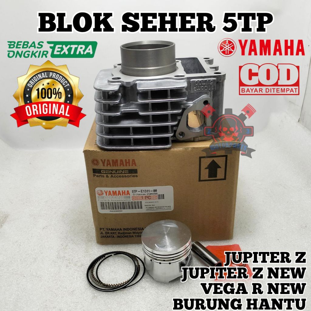 Blok Seher Yamaha 5TP Block Piston Jupiter Z Lama Vega R New Jupiter Z Burhan Boring Silinder Set Ku