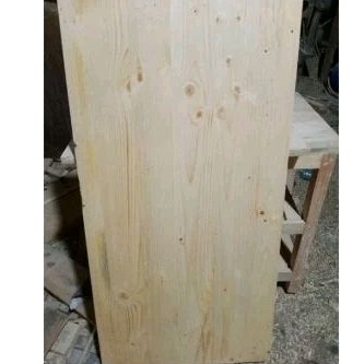 Papan kayu jati Belanda 120x20x2cm Vernis