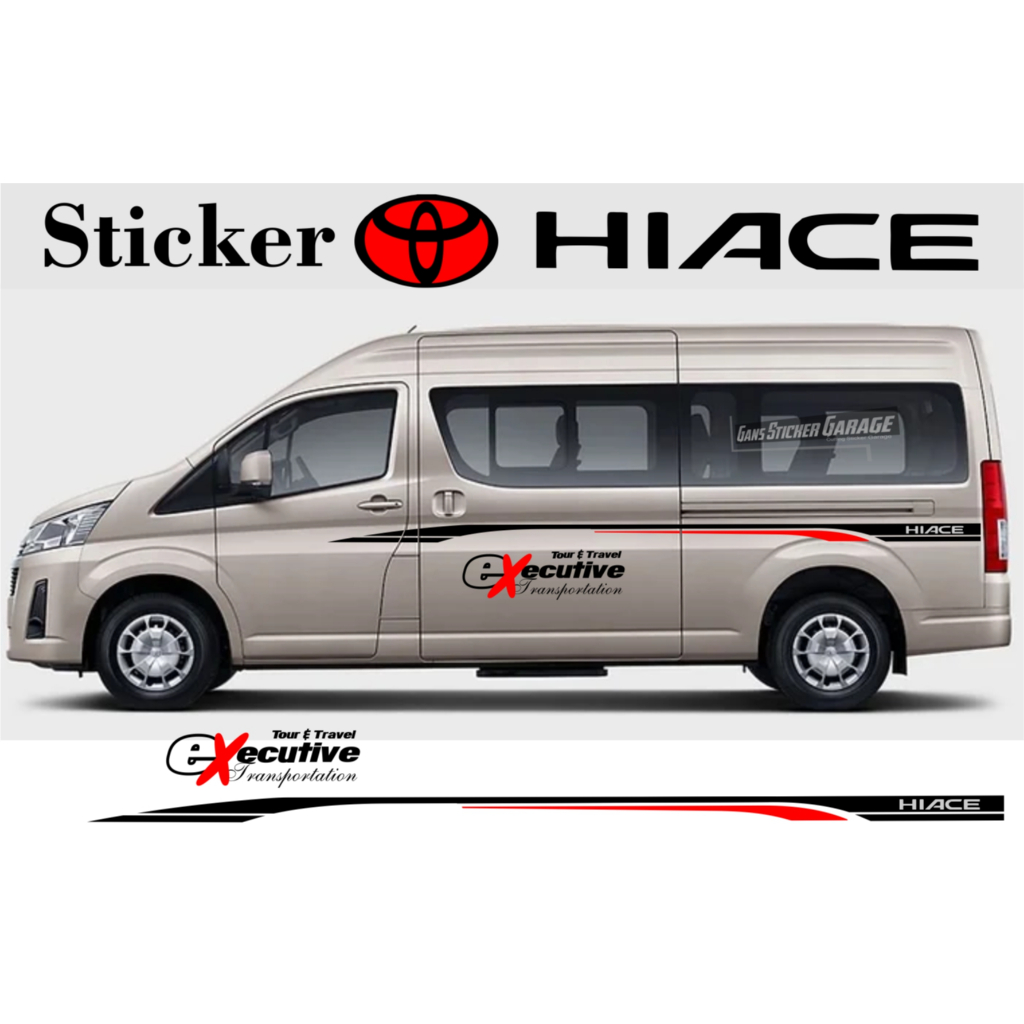 sticker toyota hiace premio sticker hiace