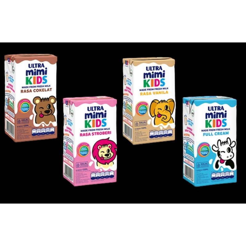 

Susu UHT Ultra Mimi Kids 125ml / Susu UHT Ultra Mimi 125ml / Susu UHT Ultra Mimi Kids 125 ml / Susu Ultra Mimi Kids 125mL / Susu UHT Ultra Mimi 125ml Coklat Strawberry Full Cream Vanila / Susu UHT ULTRA MIMI KIDS 125ml