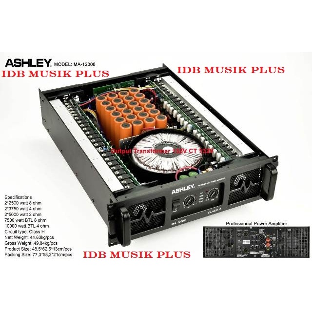Power Ampli Class H Ashley MA12000 MA 12000 Original