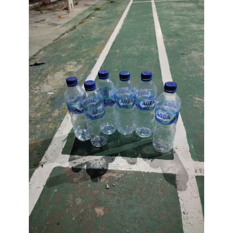 Botol Bekas Air Mineral 600 ml. Aqua, Nestle Purelite, Vit, Dll. Bahan Prakarya, Hidroponik, Ikan Cupang, Dll