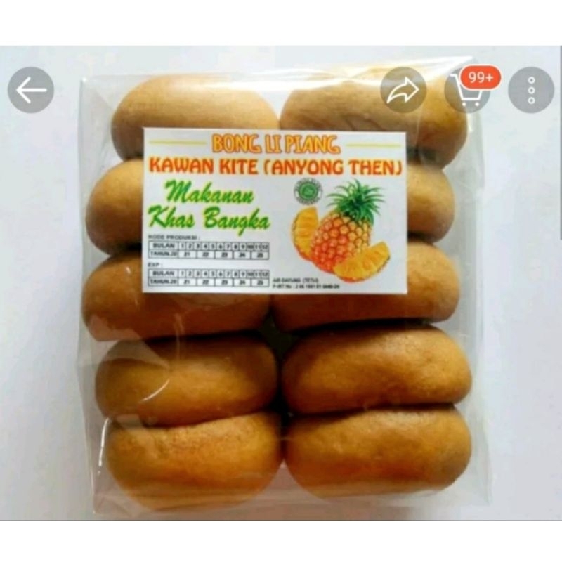 

BONG LI PIANG Khas Bangka Isi 10 Merk Kawan Kite Anyong Then/Piang Nanas Khas Bangka