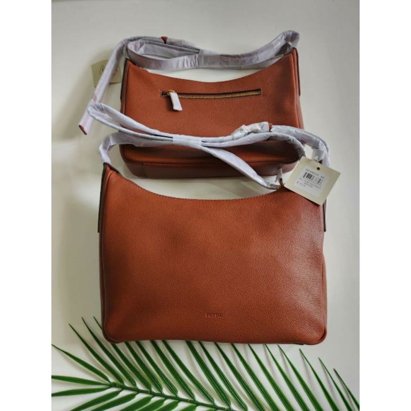 Tas Wanita FossilOriginal Cecilia crossbody brown/black