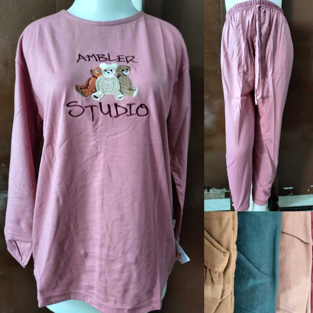 Baby Doll Lengan Panjang AMRO Label PUTIH/babydoll PP Dewasa/babydoll remaja