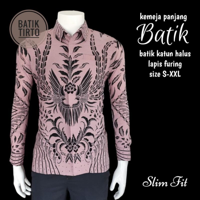 BATIK PANJANG SLIMFIT MOTIF PEKSI CREAM