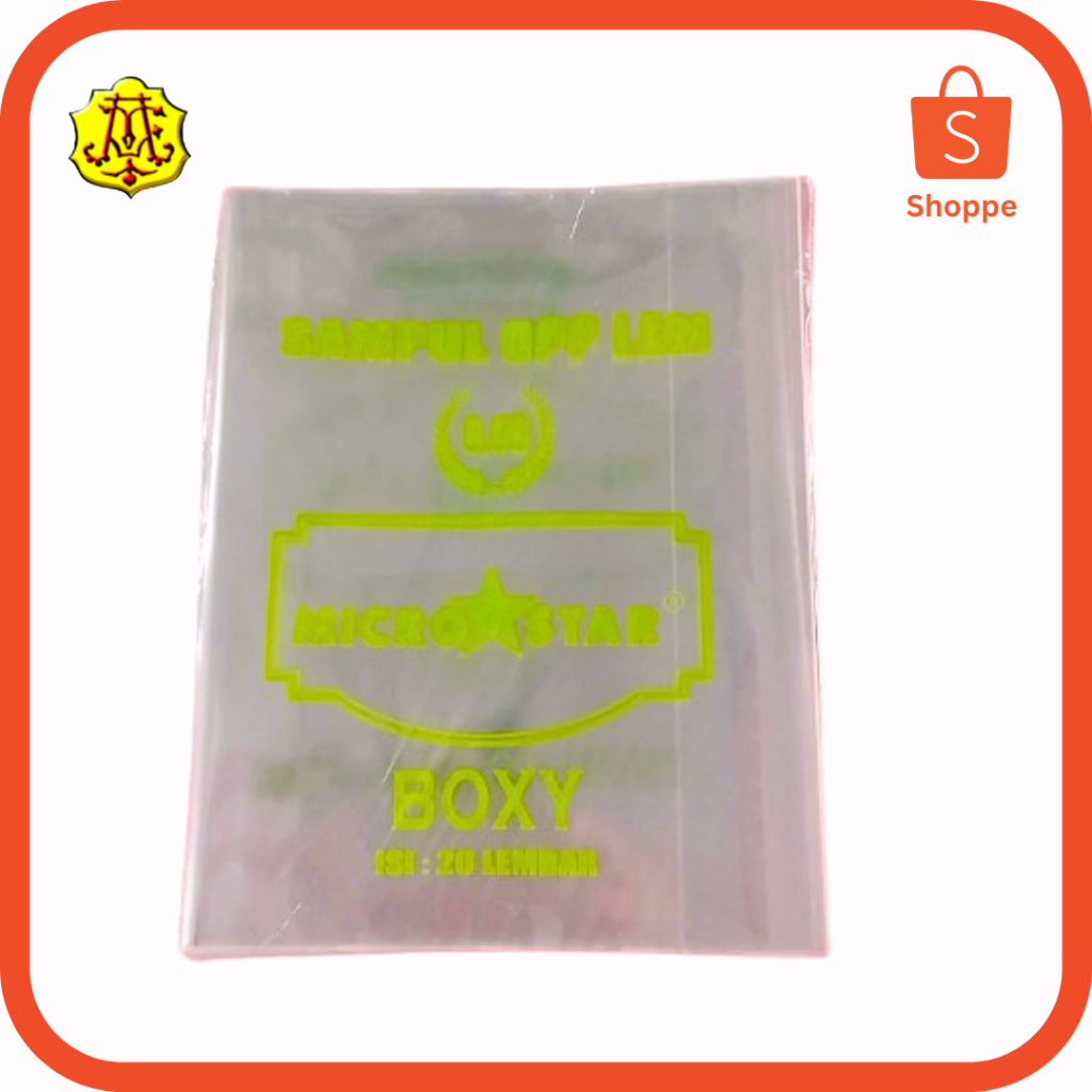 

SAMPUL PLASTIK BOXY MICROSTAR 20 LEMBAR