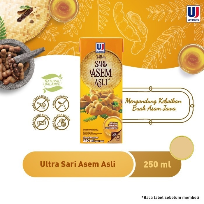 

Ultra Sari Asem Asli 250 mL 250mL