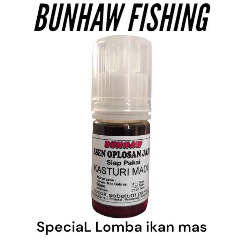 essen special lomba ikan mas harian,galapung,galatama essen kasturi madu bunhaw siap pakai