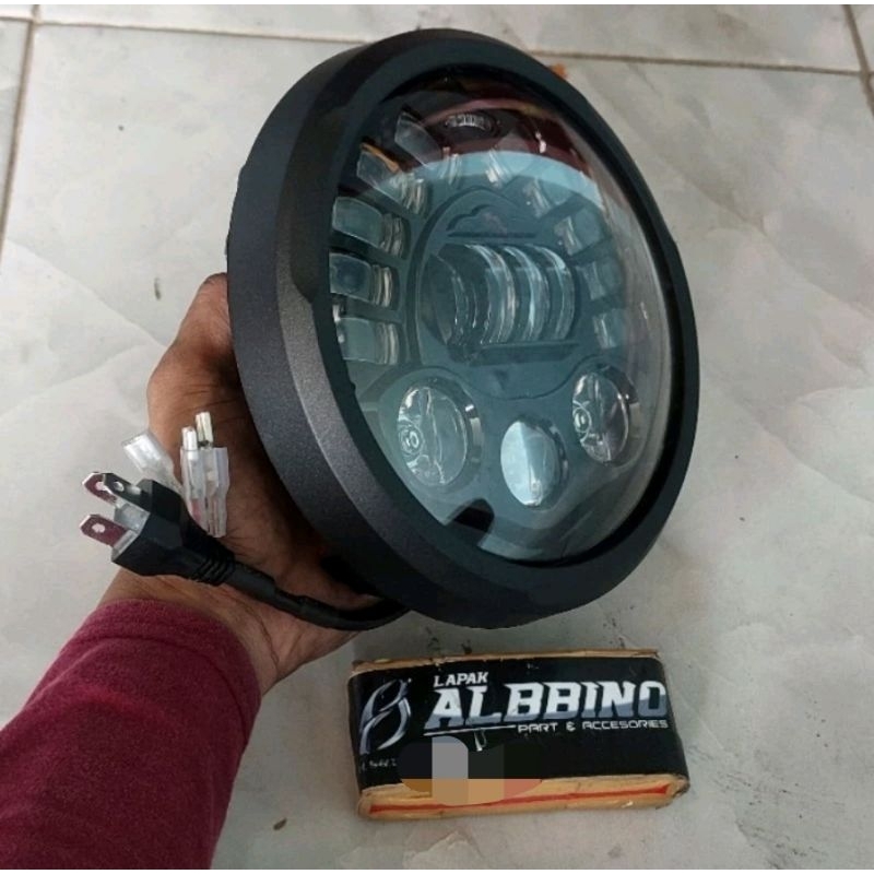 Day-maker 7 Inch CB150 Verza set rim headlight - headlamp custome damaker CB150Verza lampu depan mod