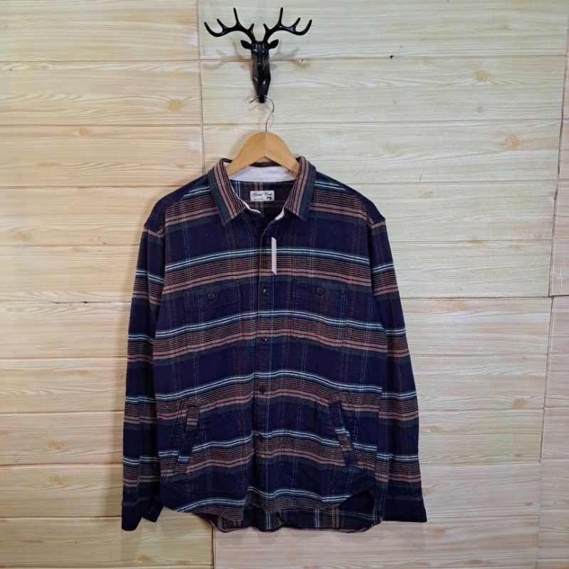 KEMEJA FLANEL Global work Kode AF57       Size L P74   L57