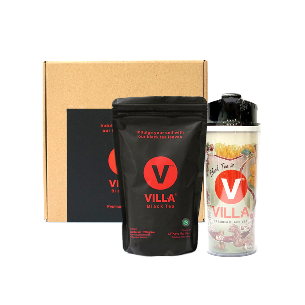 

Teh Villa, Paket Hampers (1 Premium Black Tea + 1 Tumbler I Ceker Cepak)