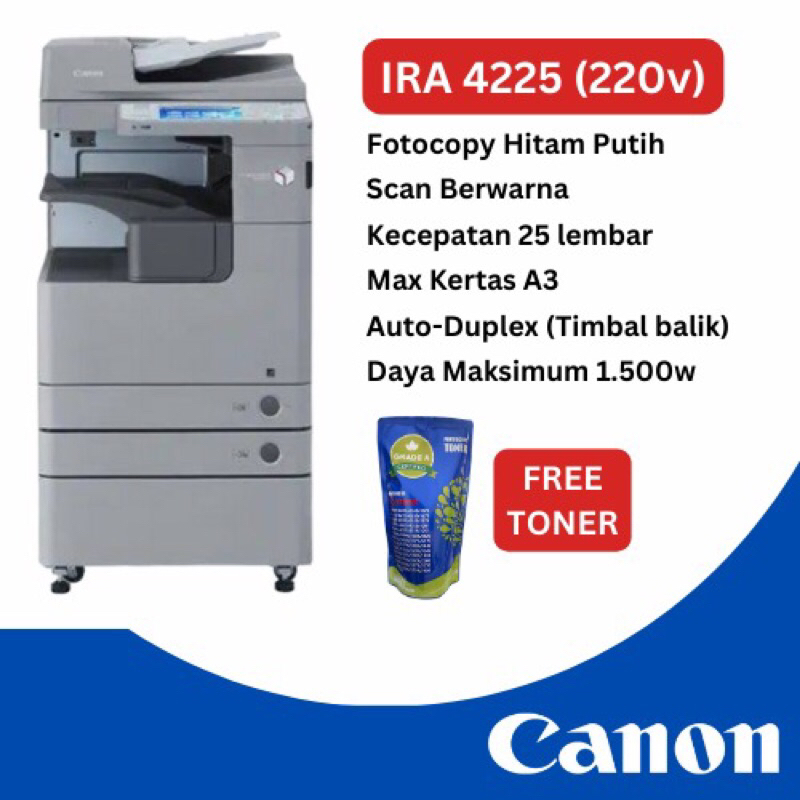 CANON IRA 4225 (220V) - MESIN FOTOCOPY REKON EROPA 98% (ex JERMAN)