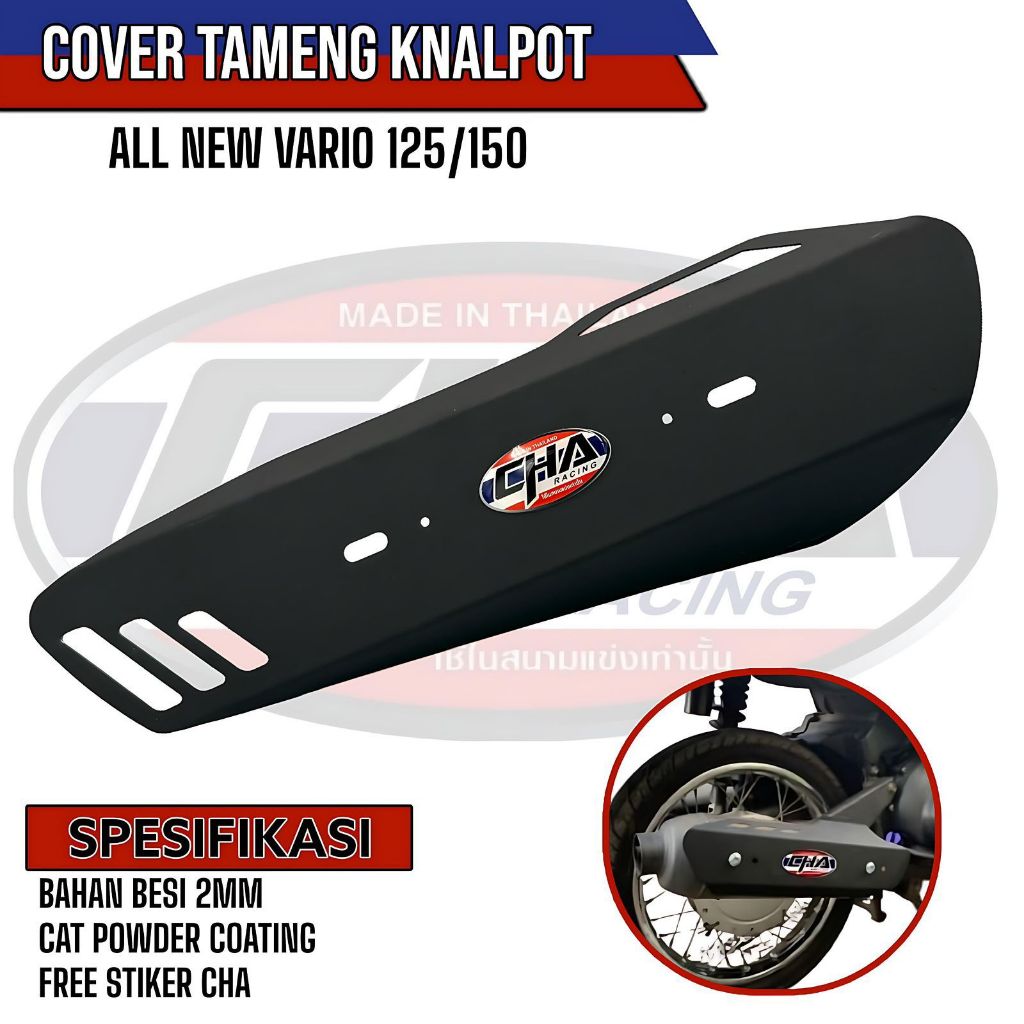 COVER TAMENG PELINDUNG KNALPOT BESI VARIO 125 VARIO 150 CHA