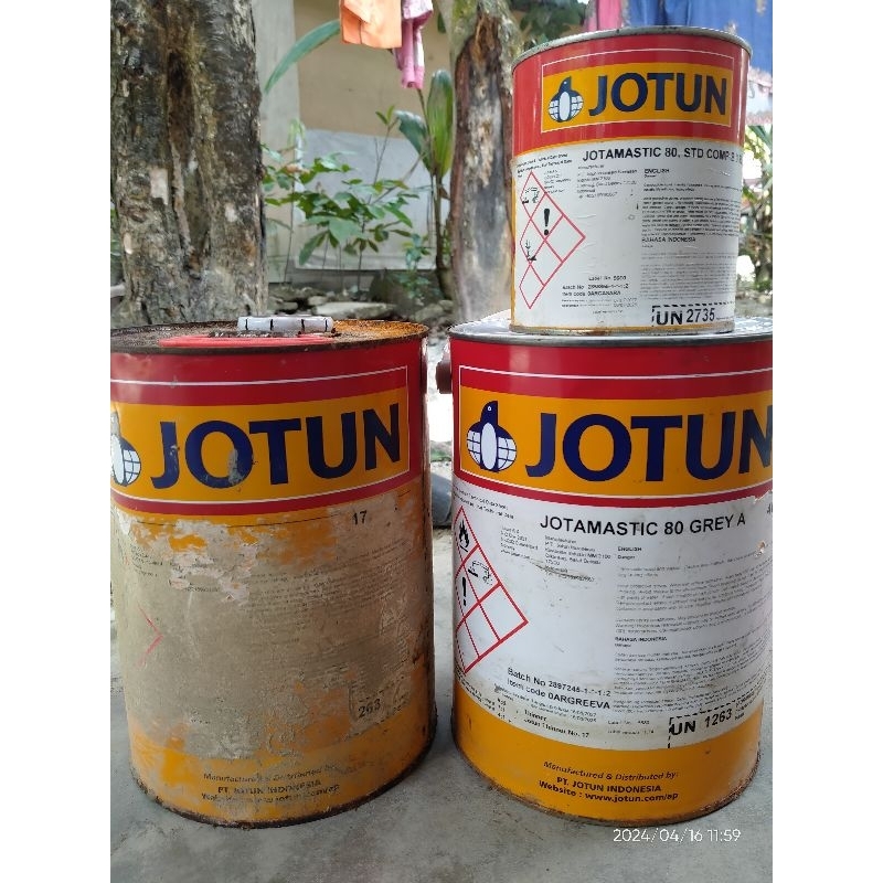 Cat Jotun primer warna grey satu set (Cat Minyak) original