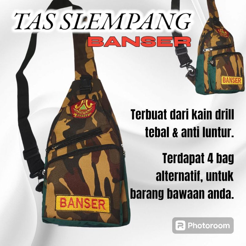 TAS SELEMPANG BANSER /TAS BANSER /TAS LORENG BANSER