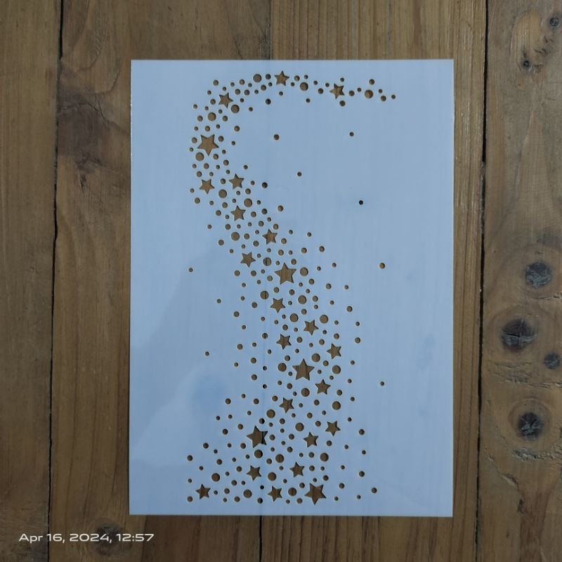 

Stencil Motif Taburan Bintang | Ukuran A5, A4, A3