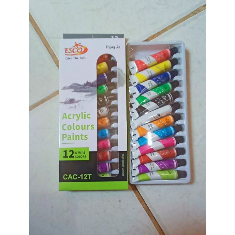 

CAT ACRYLIC 12 WARNA ESCO