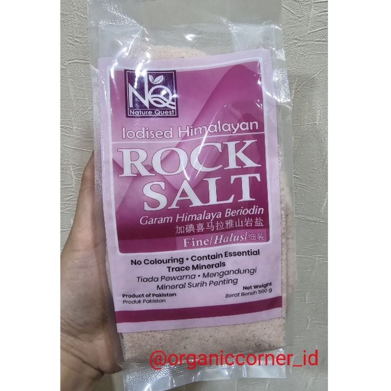 

Nature Quest Himalayan Salt Fine 500 gr Garam Himalaya 500 gr Himalayan Rock Salt