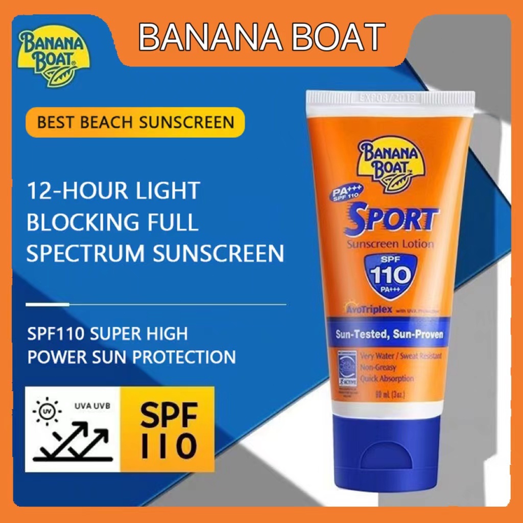 Banana Boat Sunscreen 90ML /Banana Boat Sport Sunscreen SPF 110 PA+++ /Banana Boat Sunblock