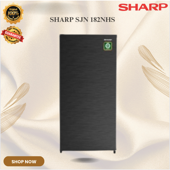 SHARP KULKAS 1 PINTU SJN 182NHS/SJN182/SJN-182/KULKAS 1 PINTU 160 LITER SHARP/GARANSI RESMI/ORIGINAL