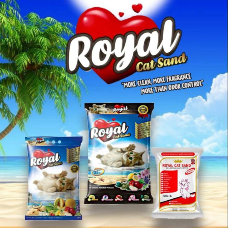 royal cat sand pasir kucing
