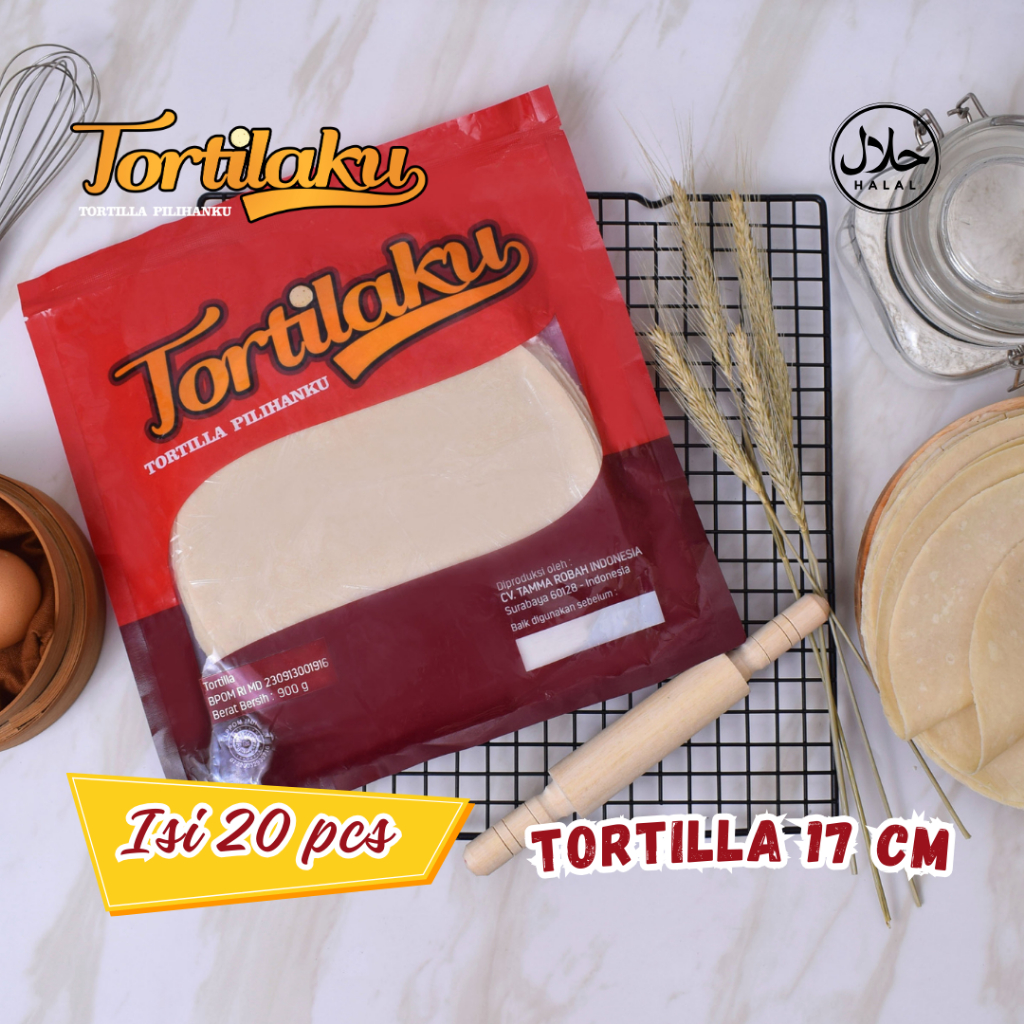 

TORTILAKU Catering 17 Cm Isi 20 Pcs Kulit Kebab Premium