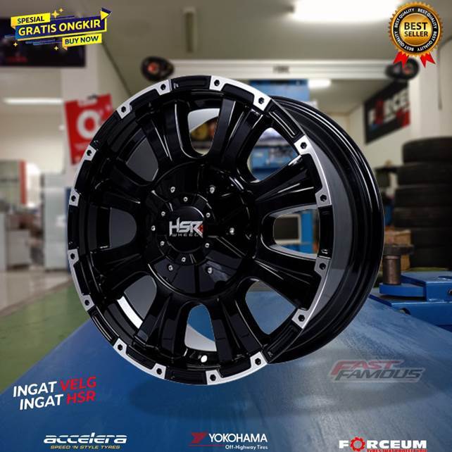 velg semi offroad r17 lubang 5 mobil crv rush hilux single merk hsr type tsinga