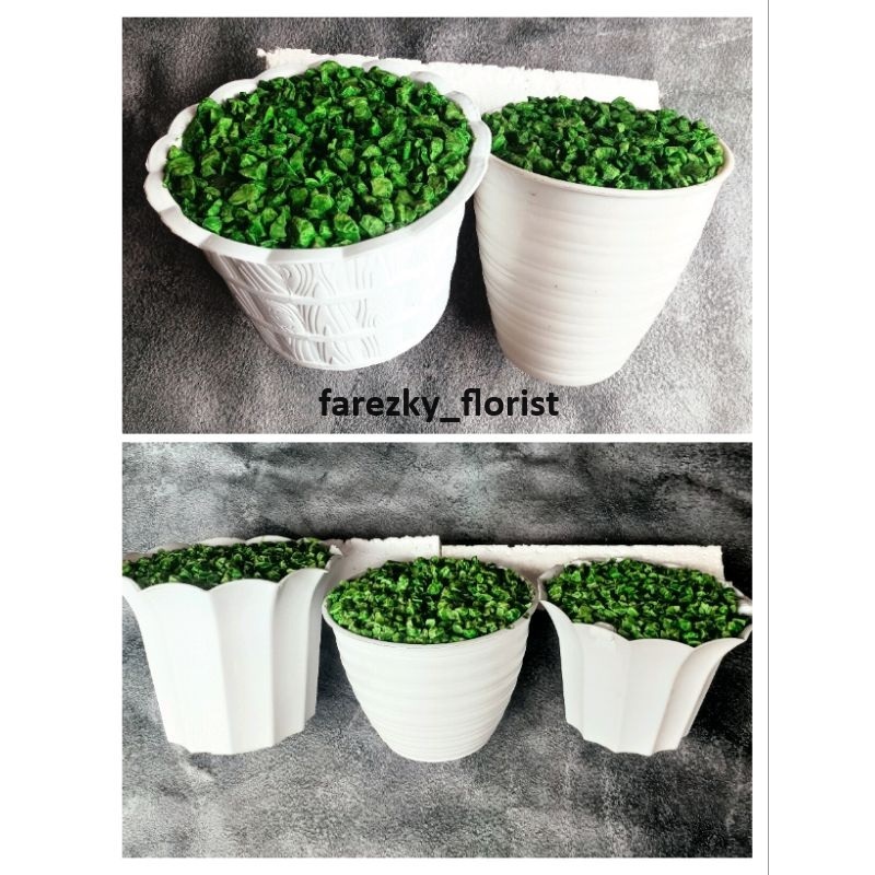 Pot plastik ukuran medium / pot bunga plastik / pot siap pakai/ pot plastik ukuran 15/ pot plastik ukuran 17/ pot bunga hias / pot dekorasi