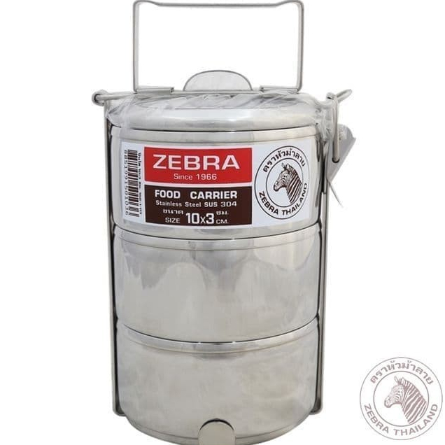 Rantang Susun 3 Stainless / Rantang Zebra Stainless / Rantang Susun Stenlis / Rantang Stenles / 3 Ti