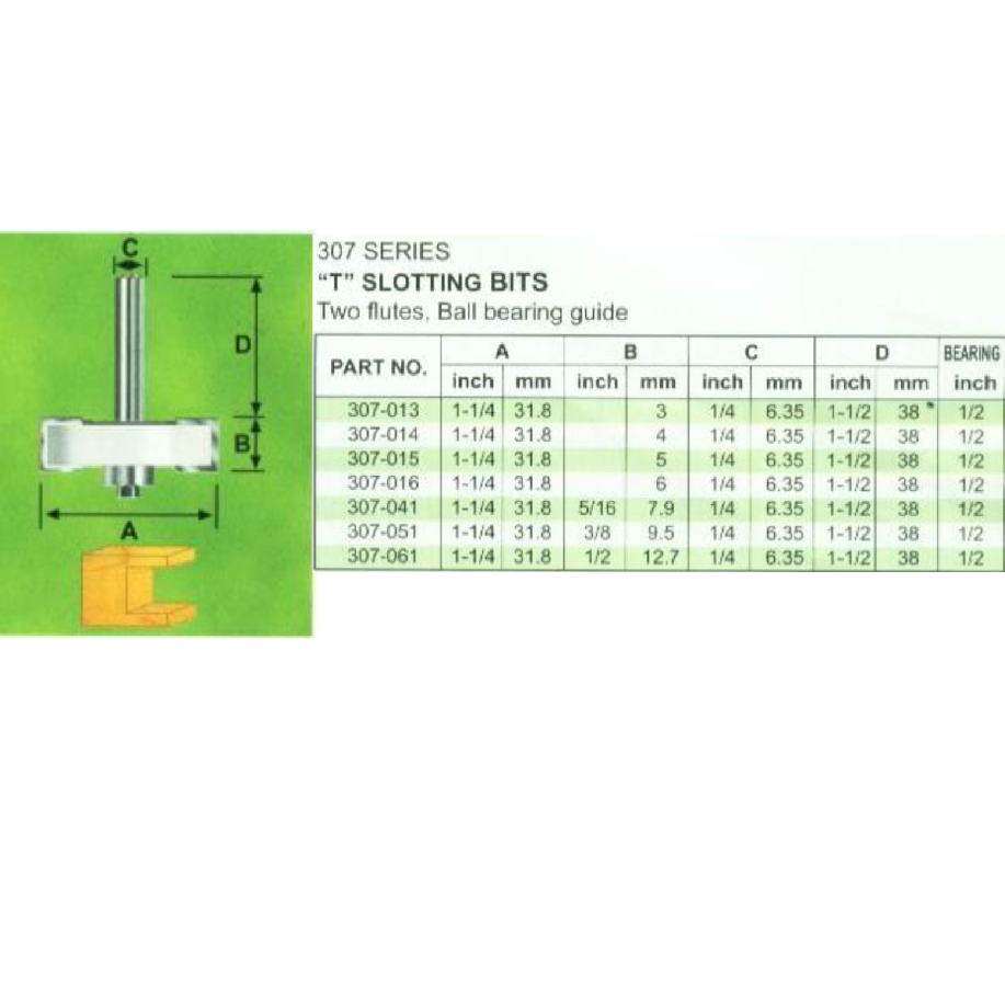KNK SLOTTING BIT / Mata Router Mata Profil