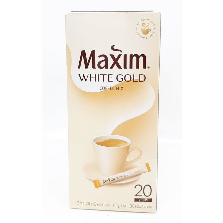 

Maxim White Coffee Korea 20 Sticks @12 gram (1pax kecil) Promo Cuci Gudang