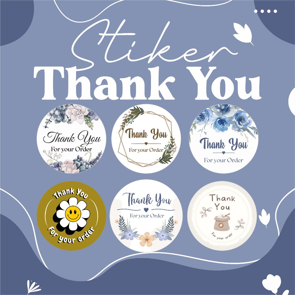 

Stiker Thankyou Olshop / Stiker Ucapan Terima Kasih Custom Murah Tanpa PO