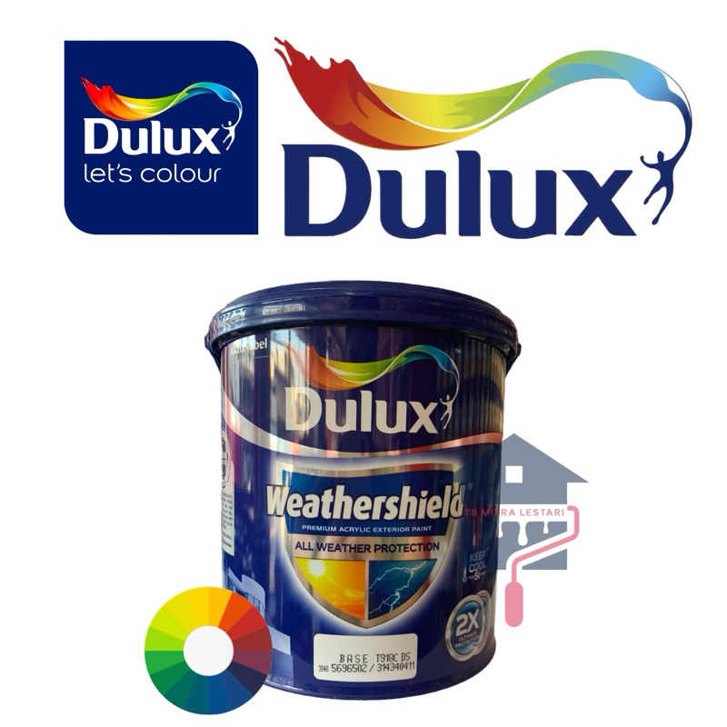 DULUX WEATHERSHIELD 2.5L WARNA LENGKAP | DULUX WEATHERSHIELD CORE 2.5L PUTIH/WHITE | DULUX CAT EXTER