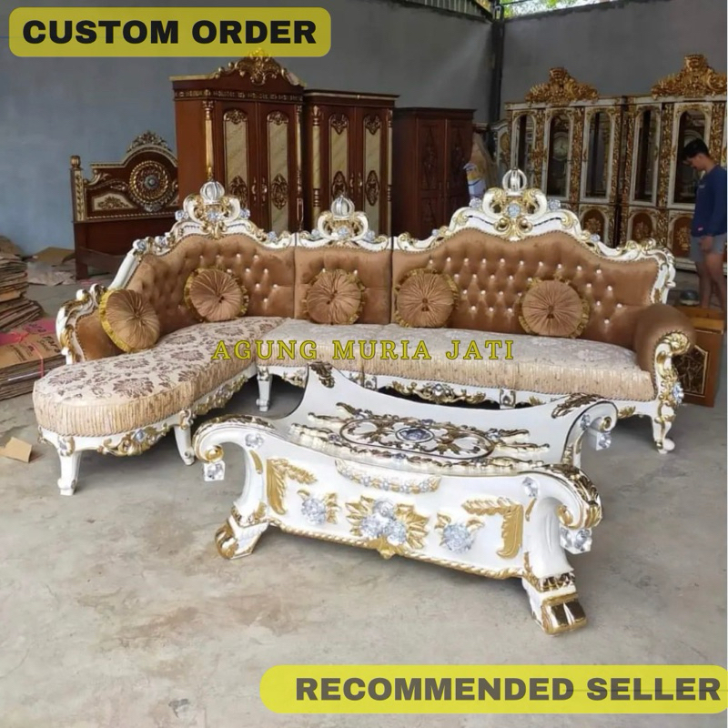 Sofa Mewah Klasik Ukir Jepara
