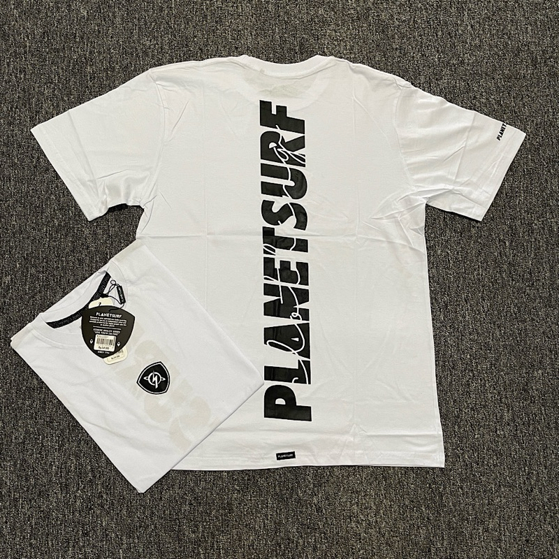 AMD 807 KAOS PLANET SURF PUTIH PRIA GRADE ORI