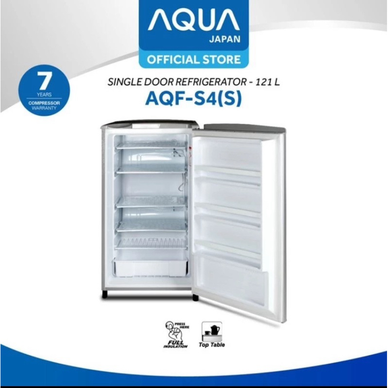 freezer asi AQUA 4rak super like new , masih garansi - preloved baru pakai 6bulan