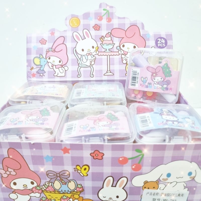 DIY Kreasi Kerajinan Tangan / DIY Cream Cake / DIY Deco Cream / DIY Jepit Kertas Sanrio / DIY Jepit 