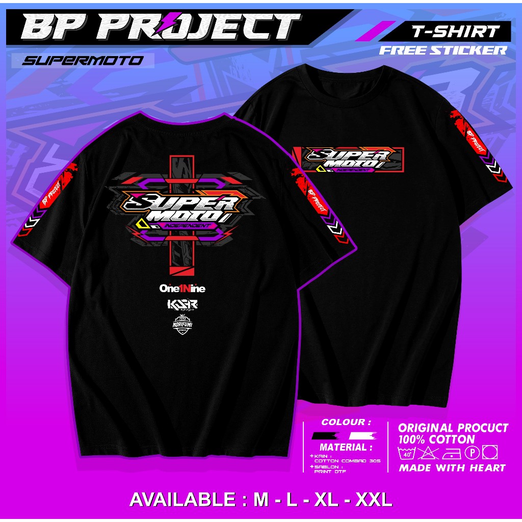 KAOS SUPERMOTO DRIVER CRF KLX DTRACKER KTM - BAJU KAOS RACING SUPERMOTO STYLE OTOMOTIF