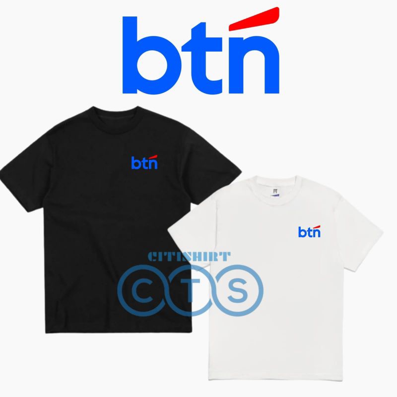 BAJU KAOS LOGO DADA BTN SERAGAM TSHIRT KARYAWAN STAFF BANK TABUNGAN NEGARA