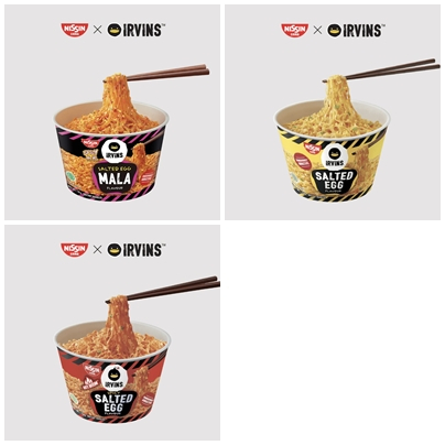 

Nissin X Irvins Salted Egg Instant Noodles Bowl (Mala Salted Egg, Salted Egg, Spicy Salted Egg)